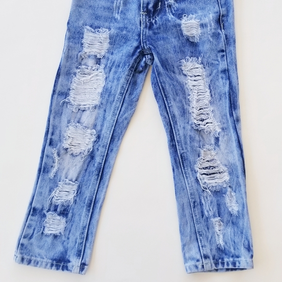 City Ink Jeans Acid Washed Jeans Size 4 Girls - Picture 6 of 13